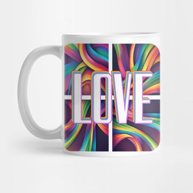 The word love on an abstract background by Studio468